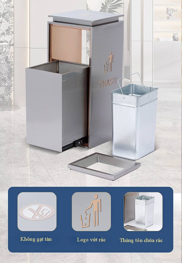 Liên hệ Hành Tinh Xanh để đặt mua ngay thùng rác sảnh tòa nhà, khách sạn