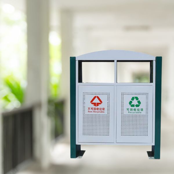 Thùng rác ngoài trời đẹp, có khả năng phân loại rác thải