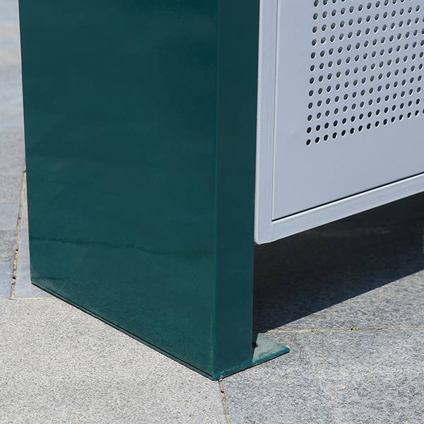 Chân đế thùng rác thiết kế chắc chắn, có thể cố định mặt sàn