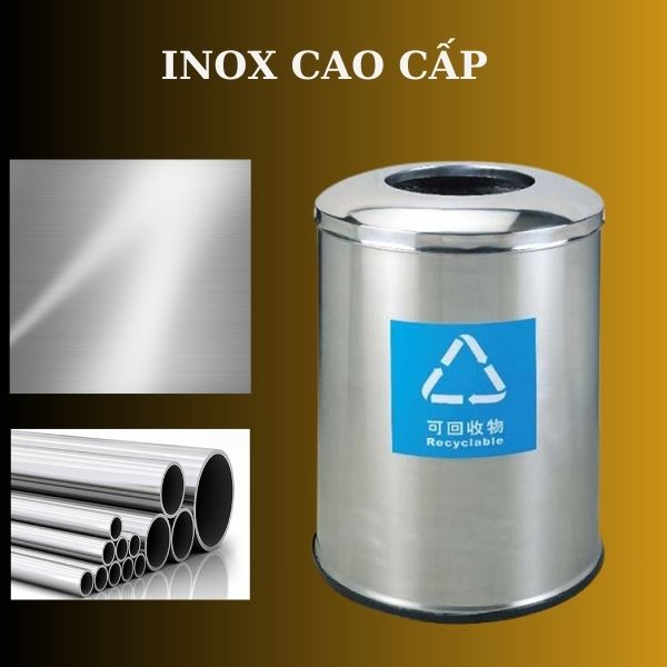 Mẫu thùng rác sản xuất từ inox