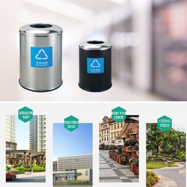 Thùng rác đẹp, tiện ích phù hợp nhiều không gian