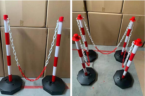 Sử dụng thêm dây xích tạo thành rào chắn