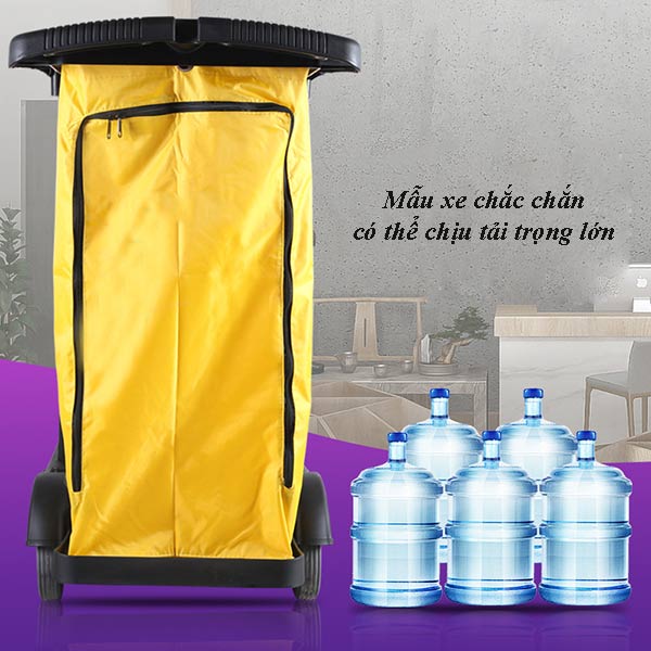 Mẫu xe đẩy dọn vệ sinh chịu được tải trọng lớn