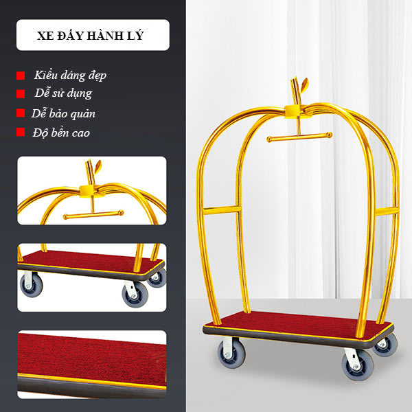 Đặc điểm thiết kế của xe chở vali resort