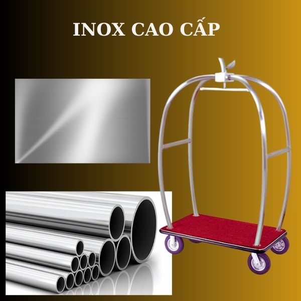 Mẫu xe đẩy sản xuất từ inox cao cấp