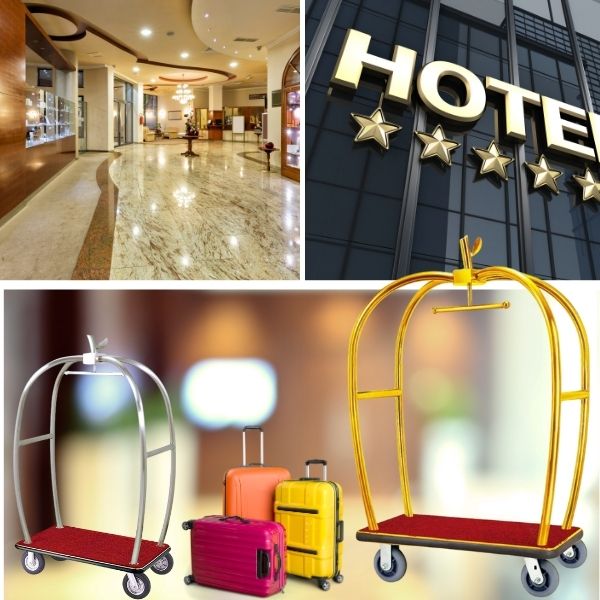 Khách sạn, resort chuộng sử dụng xe đẩy hành lý thông minh