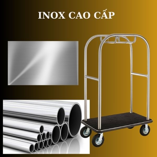 Mẫu xe đẩy được sản xuất từ inox cao cấp