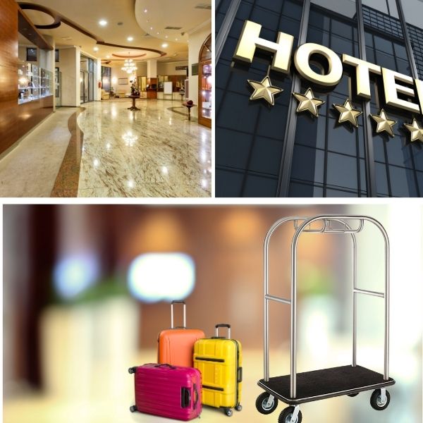 Các khách sạn, resort nên trang bị mẫu xe chở vali này