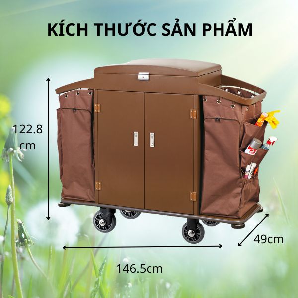 Chi tiết kích thước xe làm buồng có cửa đóng mở