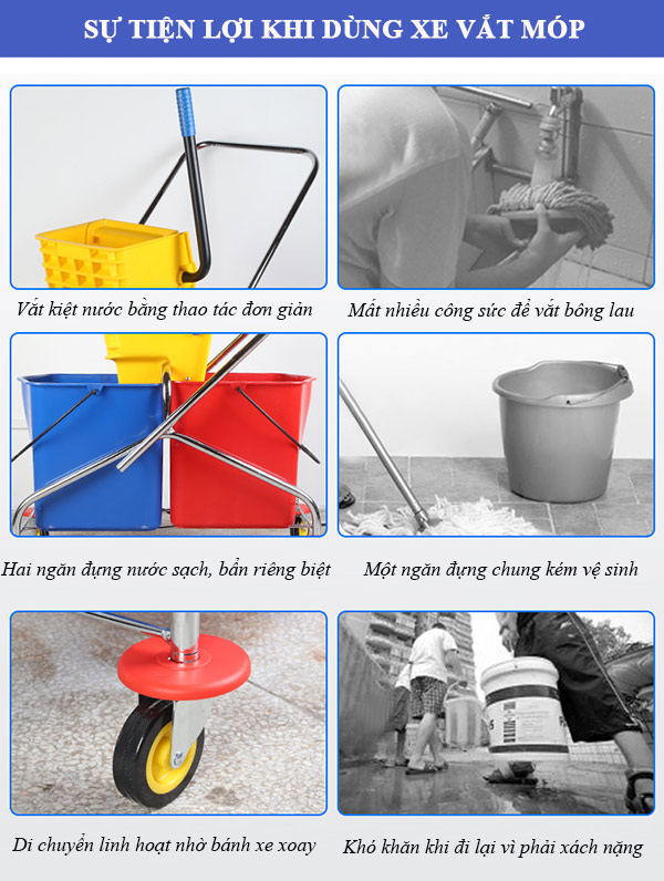 Xe vắt móp đôi Hành Tinh Xanh mang đến sự tiện nghi cho người dùng