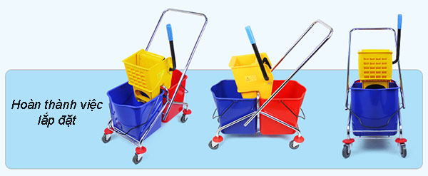 Liên hệ để đặt mua xe vắt nước lau sàn 60L ngay