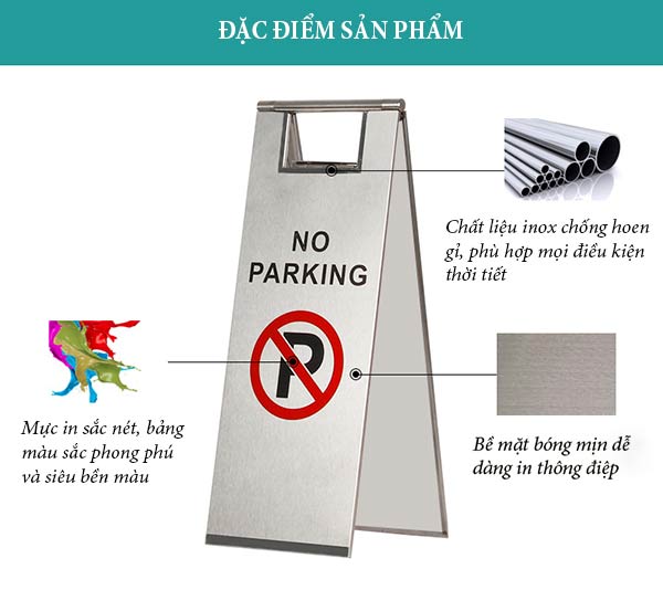 Inox là chất liệu chính cấu thành biển báo
