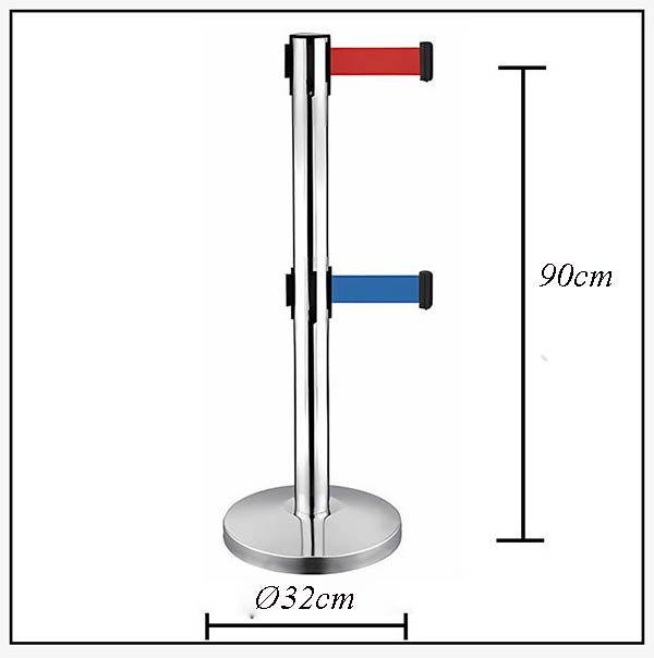 Chi tiết kích thước cột chắn 2 tầng