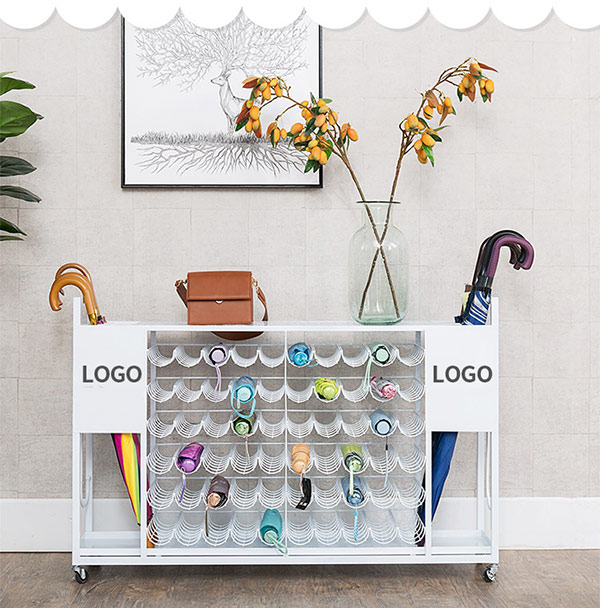 Giá để ô dù bằng thép sơn tĩnh điện kết cấu 5 tầng