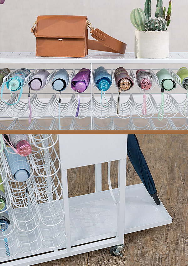 Chi tiết thiết kế trên kệ đựng dù