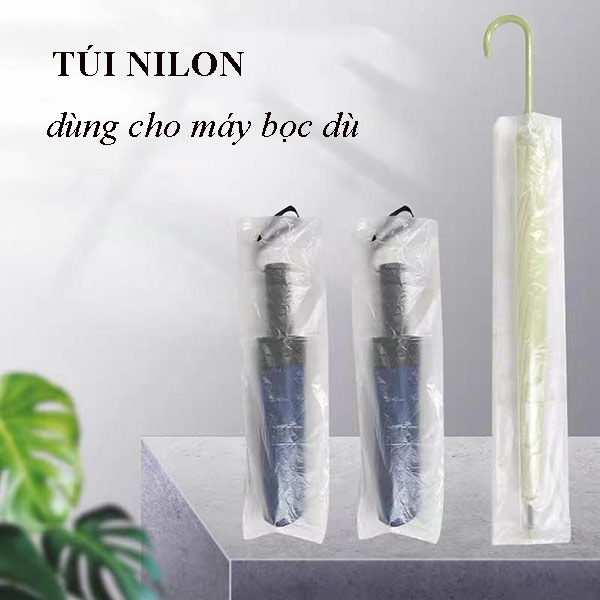 Túi nilon hộp 100 cái thay cho máy bọc ô dù