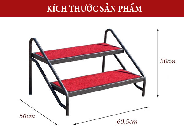 Kích thước cầu thang đi lên sân khấu di động