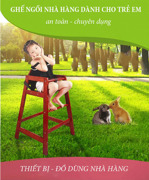 Liên hệ nhân viên phục vụ để được hỗ trợ lấy ghế ăn nhà hàng cho bé