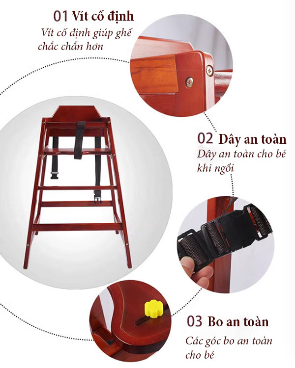 Các chi tiết thiết kế trên ghế đều được tính toán hợp lý, an toàn