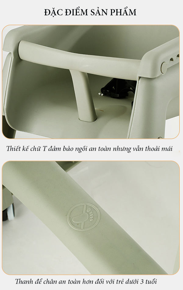 Đặc điểm của ghế ăn nhà hàng cho bé