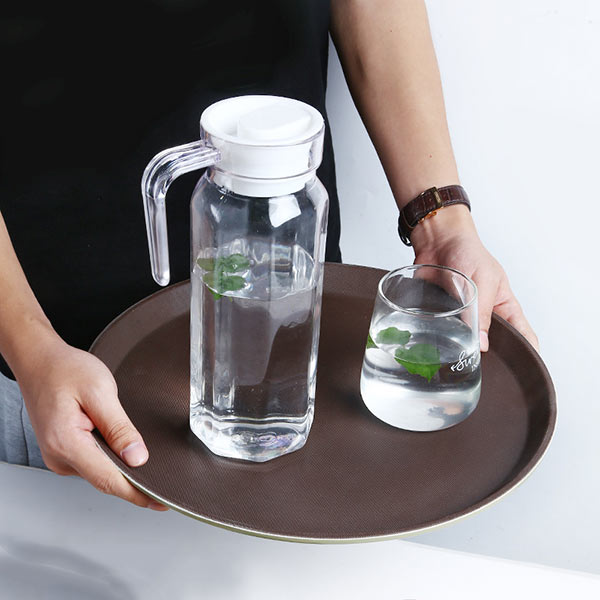 Khay phục vụ bàn ăn nhà hàng chống trượt hình tròn