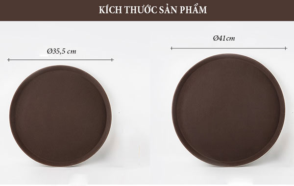 Tham khảo kích thước khay nhựa tròn để đồ uống, đồ ăn
