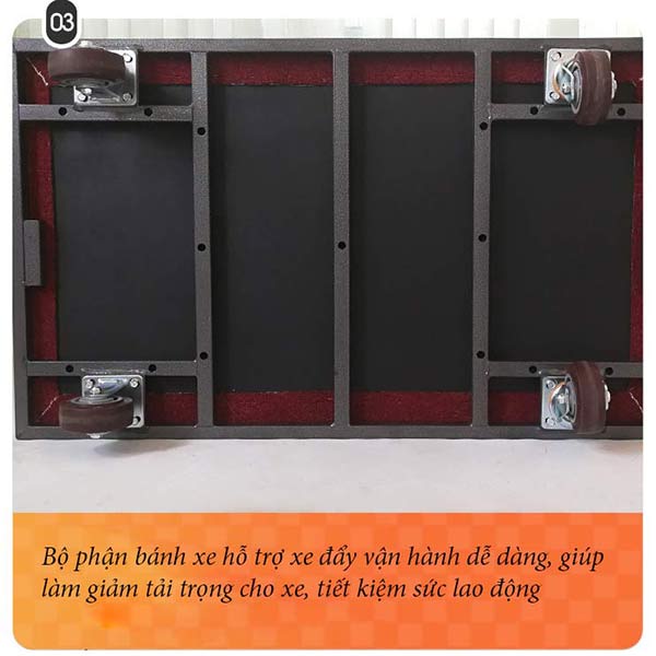 Kết cấu hệ thống bánh xe của xe đẩy