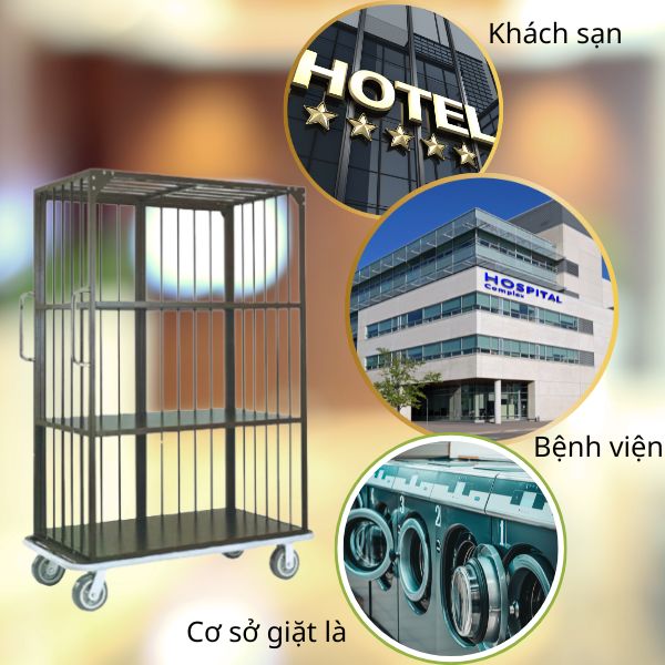 Xe đẩy giặt là và các không gian cần trang bị