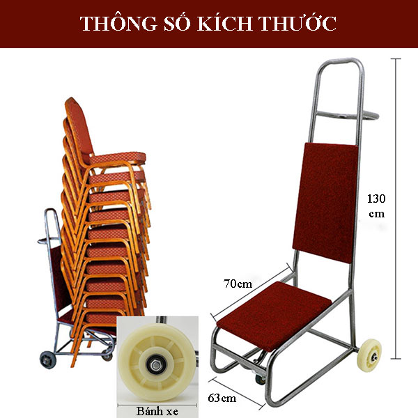 Kích thước xe đẩy ghế ngồi nhà hàng