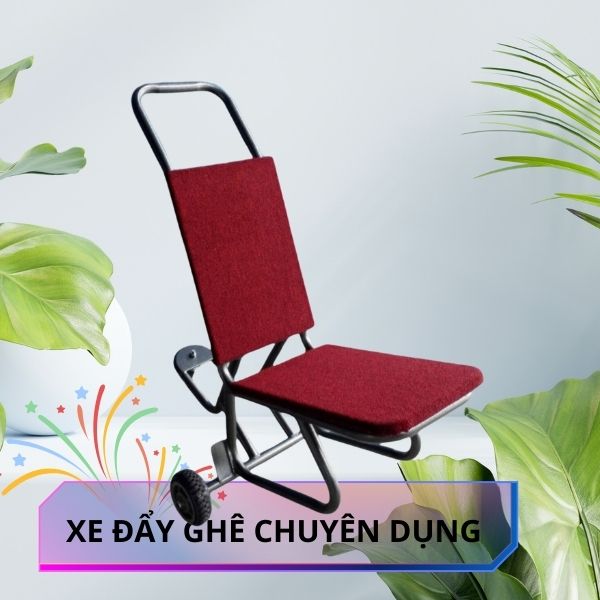 Xe đẩy ghế thép sơn tĩnh điện
