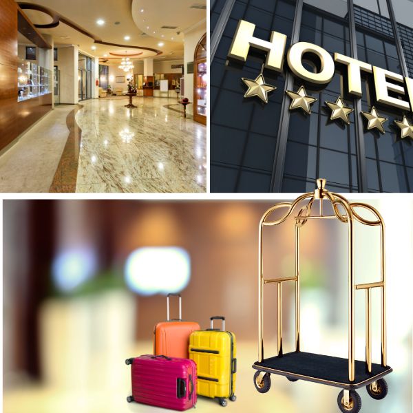 Mẫu xe đẩy hành lý nên được khách sạn 5 sao trang bị