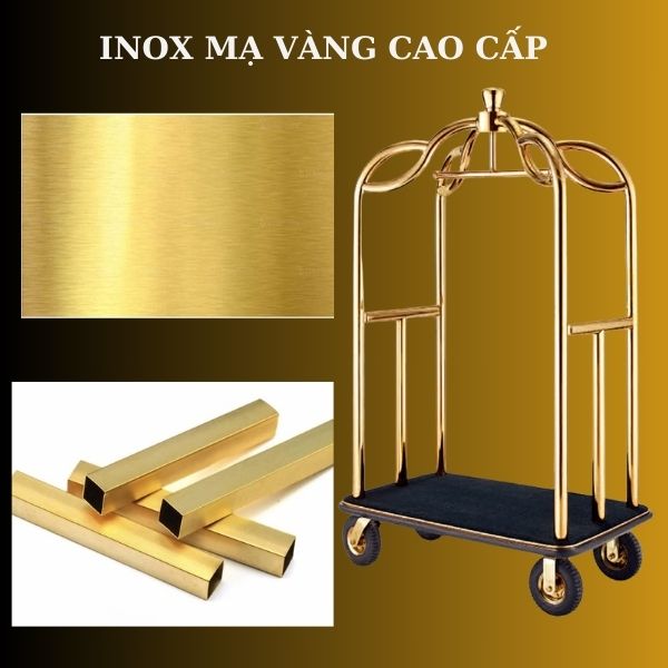 Xe được sản xuất từ inox mạ vàng loại tốt