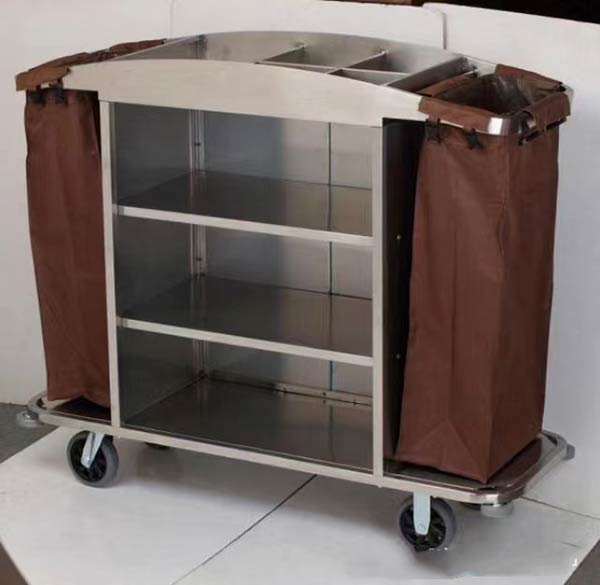 Hình ảnh chụp thật xe inox dọn buồng phòng