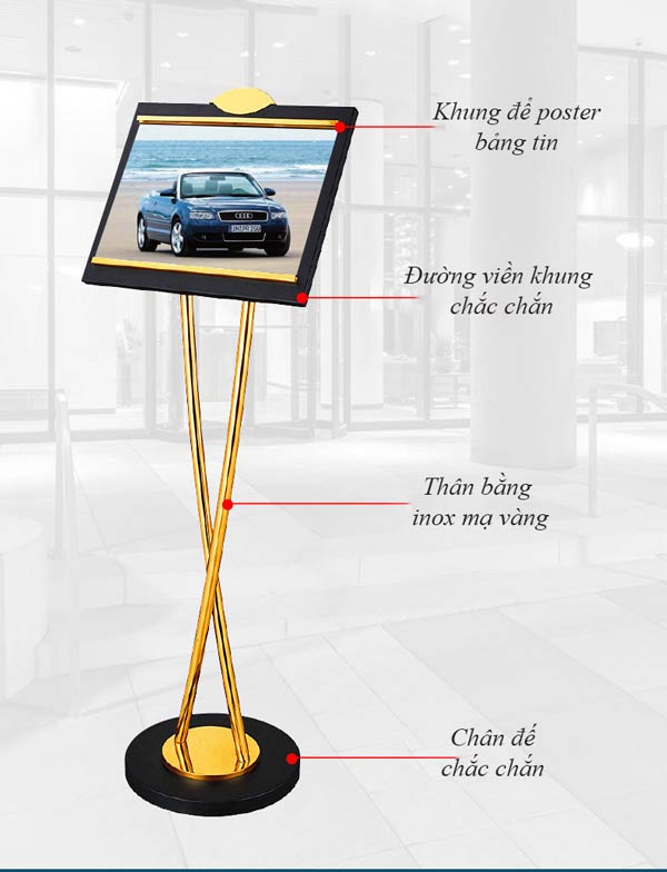 Cấu tạo của bảng menu chào đón đặt sảnh