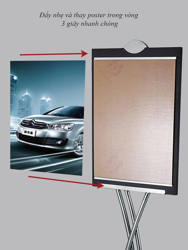 Thiết kế poster phù hợp với kích thước bảng