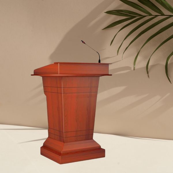 Bục phát biểu gỗ công nghiệp kiểu dáng đơn giản