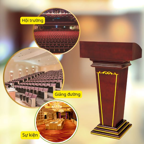 Bục phát biểu thông minh, phù hợp với nhiều không gian