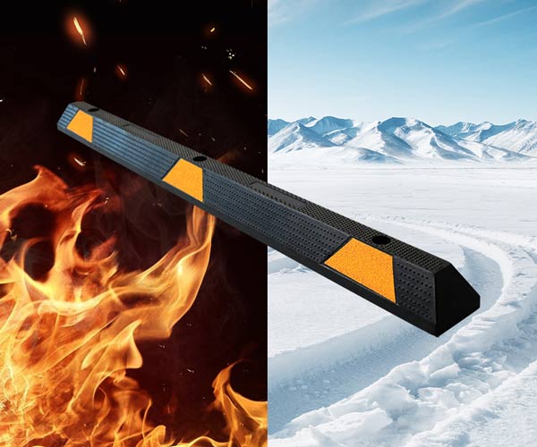 Gờ chặn lùi xe ô tô bằng cao su với độ bền cao