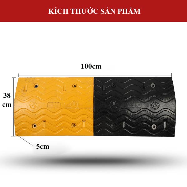 Kích thước gờ giảm tốc độ 1m
