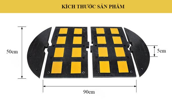 Kích thước gờ giảm tốc độ