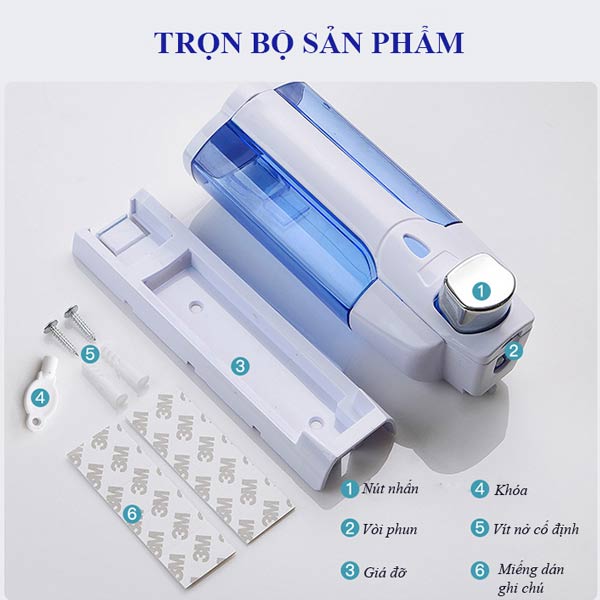 Trọn bộ sản phẩm hộp đựng dầu gội sữa tắm