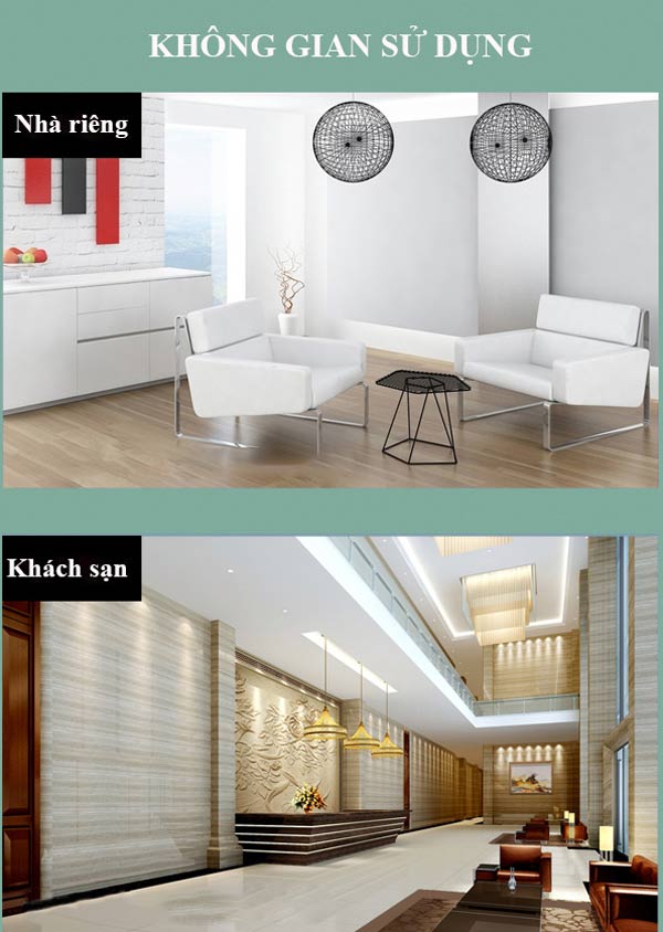 Phù hợp với nhiều không gian