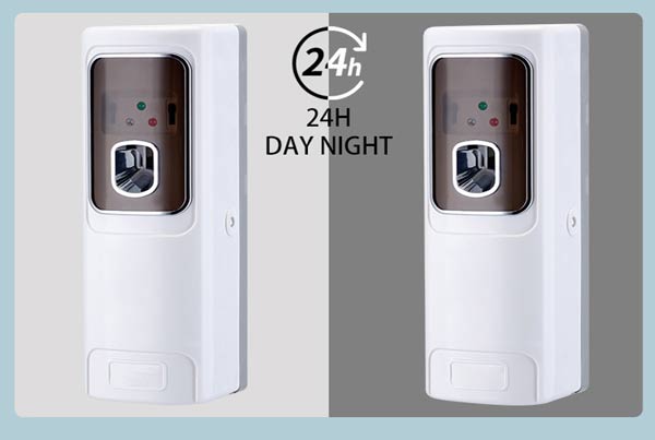 Có nhiều chế độ cài đặt xịt hương thơm phòng