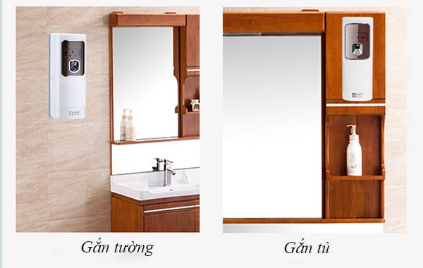 Máy xịt thơm nhỏ gọn, dễ dàng lắp đặt