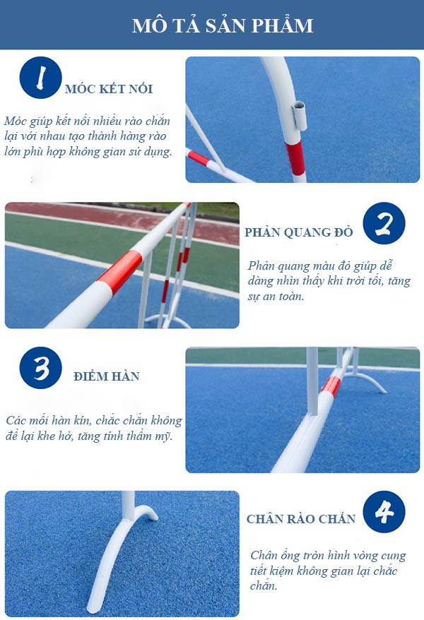 Tham khảo các đặc điểm của rào chắn an toàn