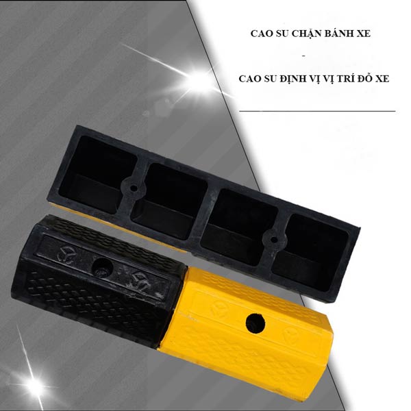 Thanh cao su chặn lùi bánh xe phản quang