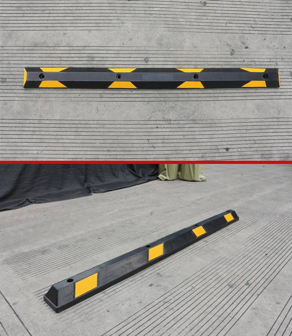 Hình ảnh chụp thật cao su chặn bánh xe dài 183cm