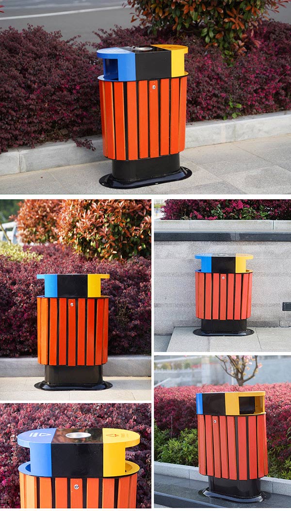 Mẫu thùng rác lý tưởng đặt ở công viên, ngoài đường