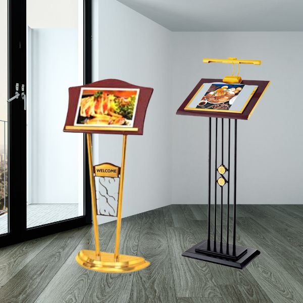 Thiết kế bảng menu rất phong phú, kiểu dáng đẹp