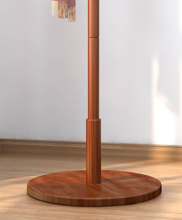 Chân đế hình tròn phù hợp với mọi sàn